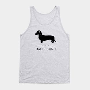 Dachshund Black Silhouette Tank Top